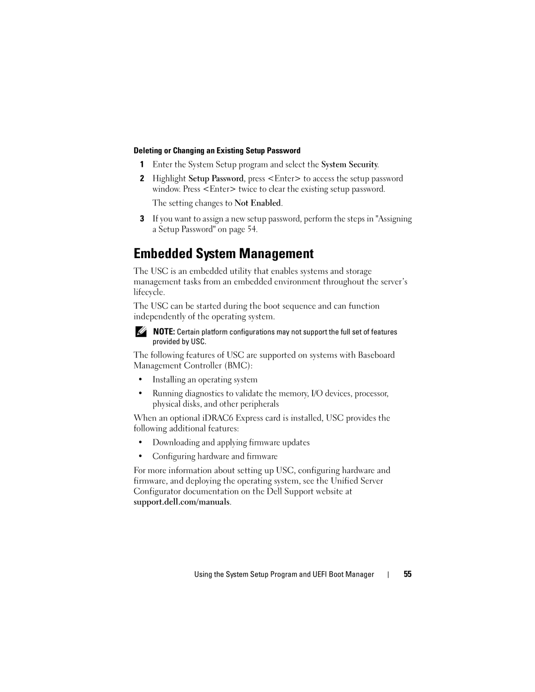 Dell R210 owner manual Embedded System Management 