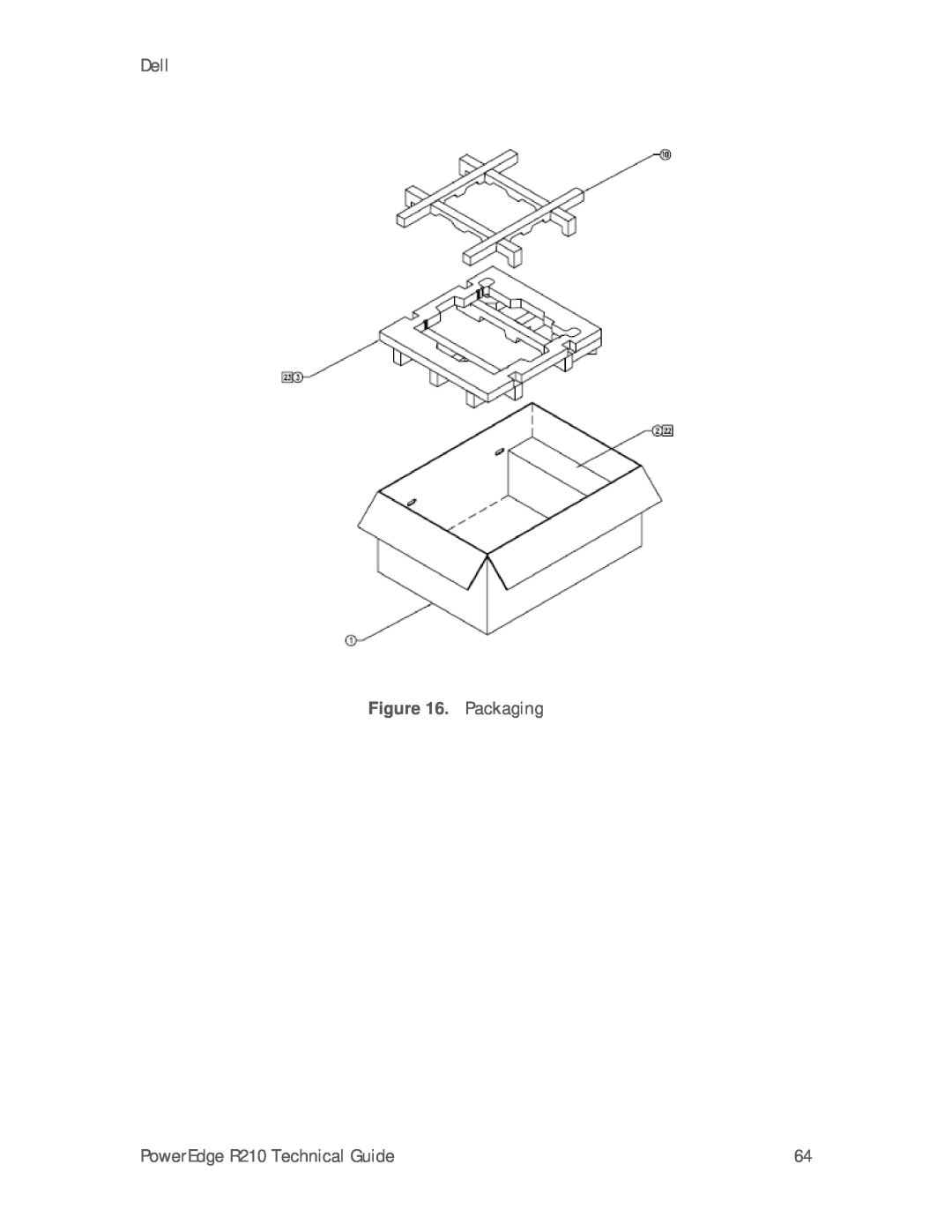 Dell manual Packaging, Dell, PowerEdge R210 Technical Guide 