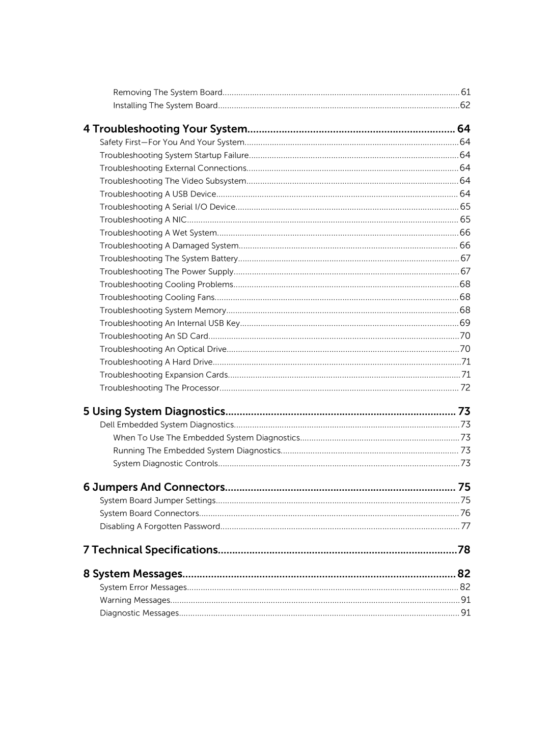 Dell R220 owner manual Troubleshooting Your System, Using System Diagnostics, Jumpers And Connectors 