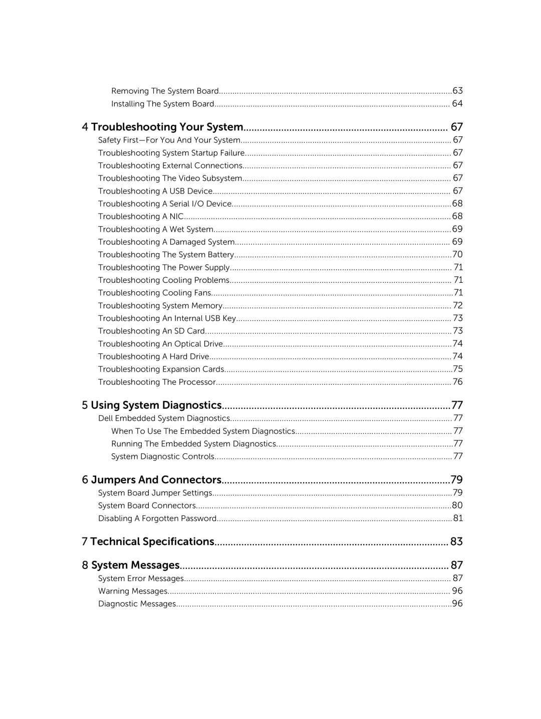 Dell R220 owner manual Jumpers And Connectors 