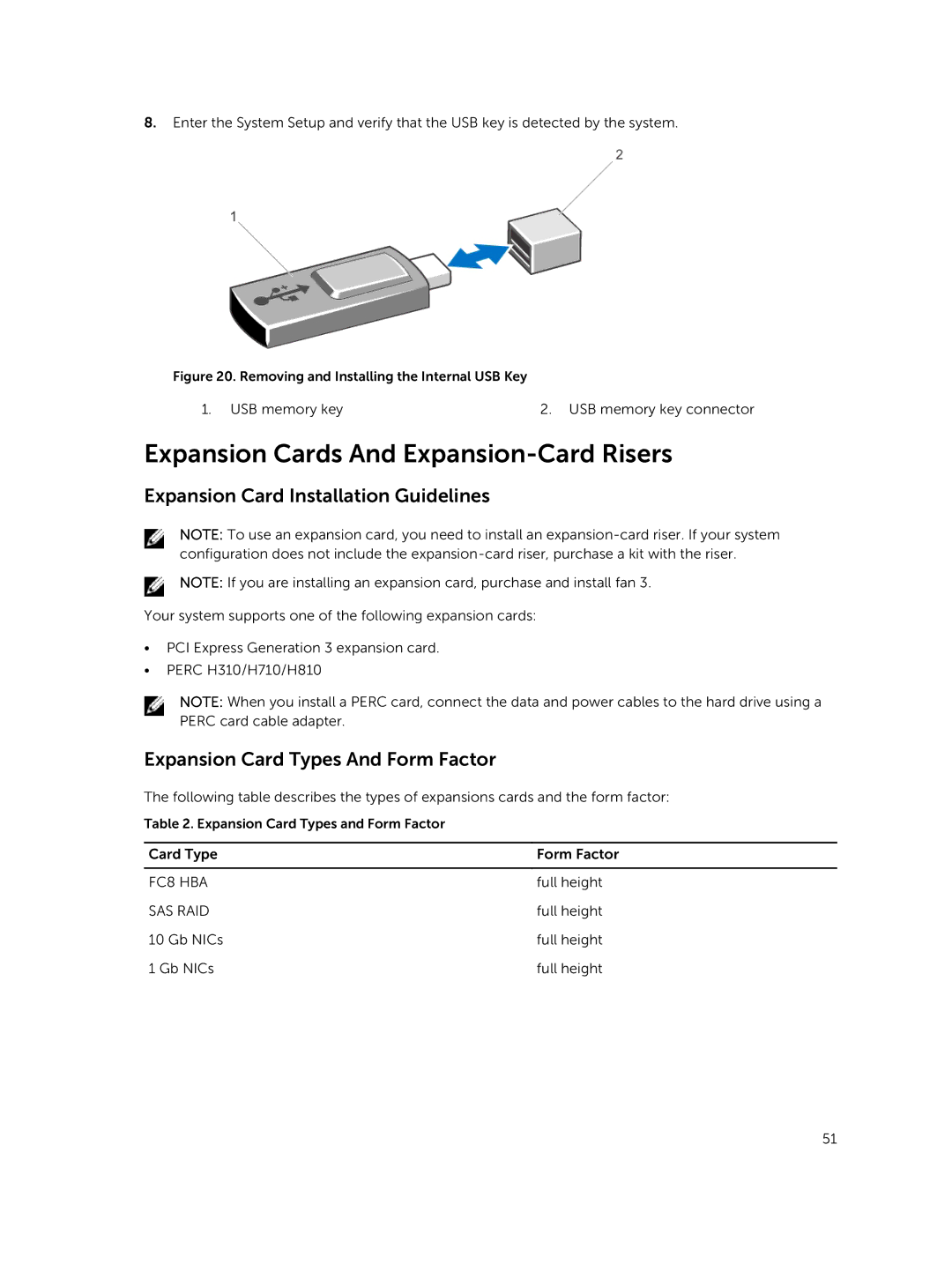 Dell R220 owner manual Expansion Cards And Expansion-Card Risers, Expansion Card Installation Guidelines 