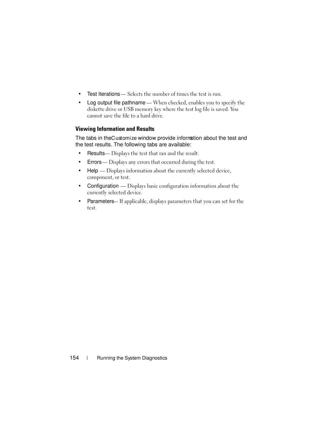 Dell R300 owner manual Viewing Information and Results 