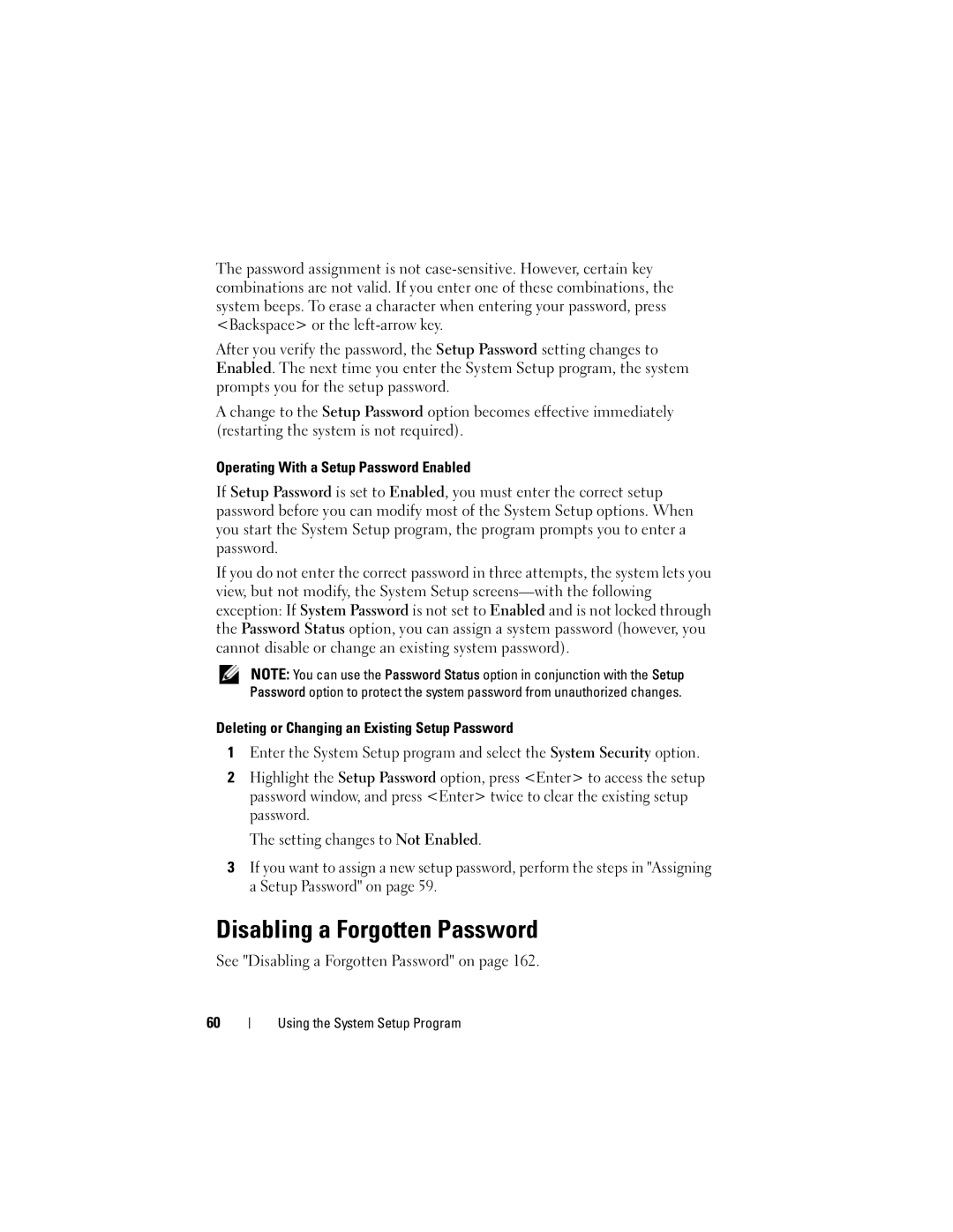 Dell R300 owner manual See Disabling a Forgotten Password on 