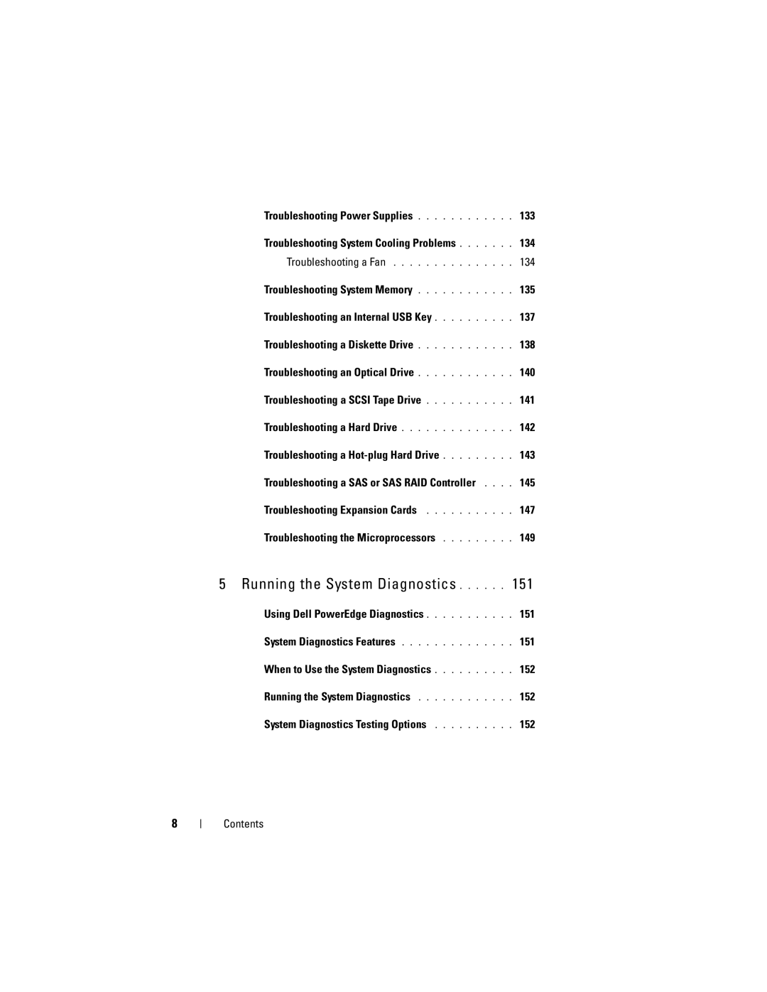 Dell R300 owner manual Troubleshooting Power Supplies, Troubleshooting System Memory, Troubleshooting an Internal USB Key 