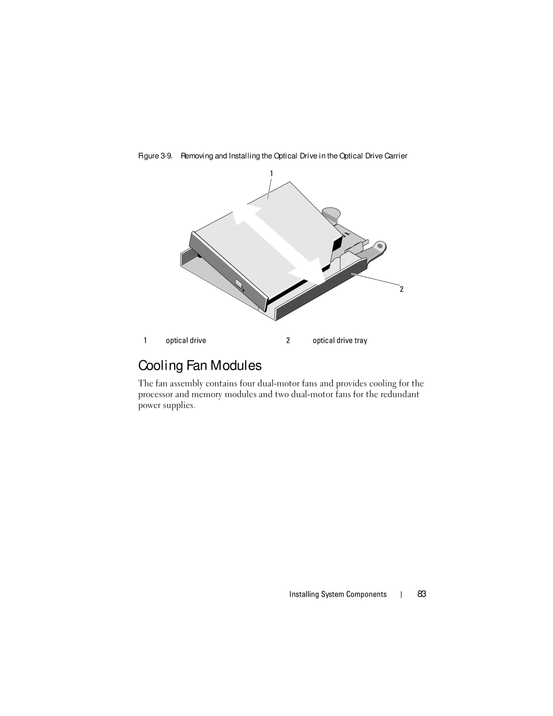 Dell R300 owner manual Cooling Fan Modules 