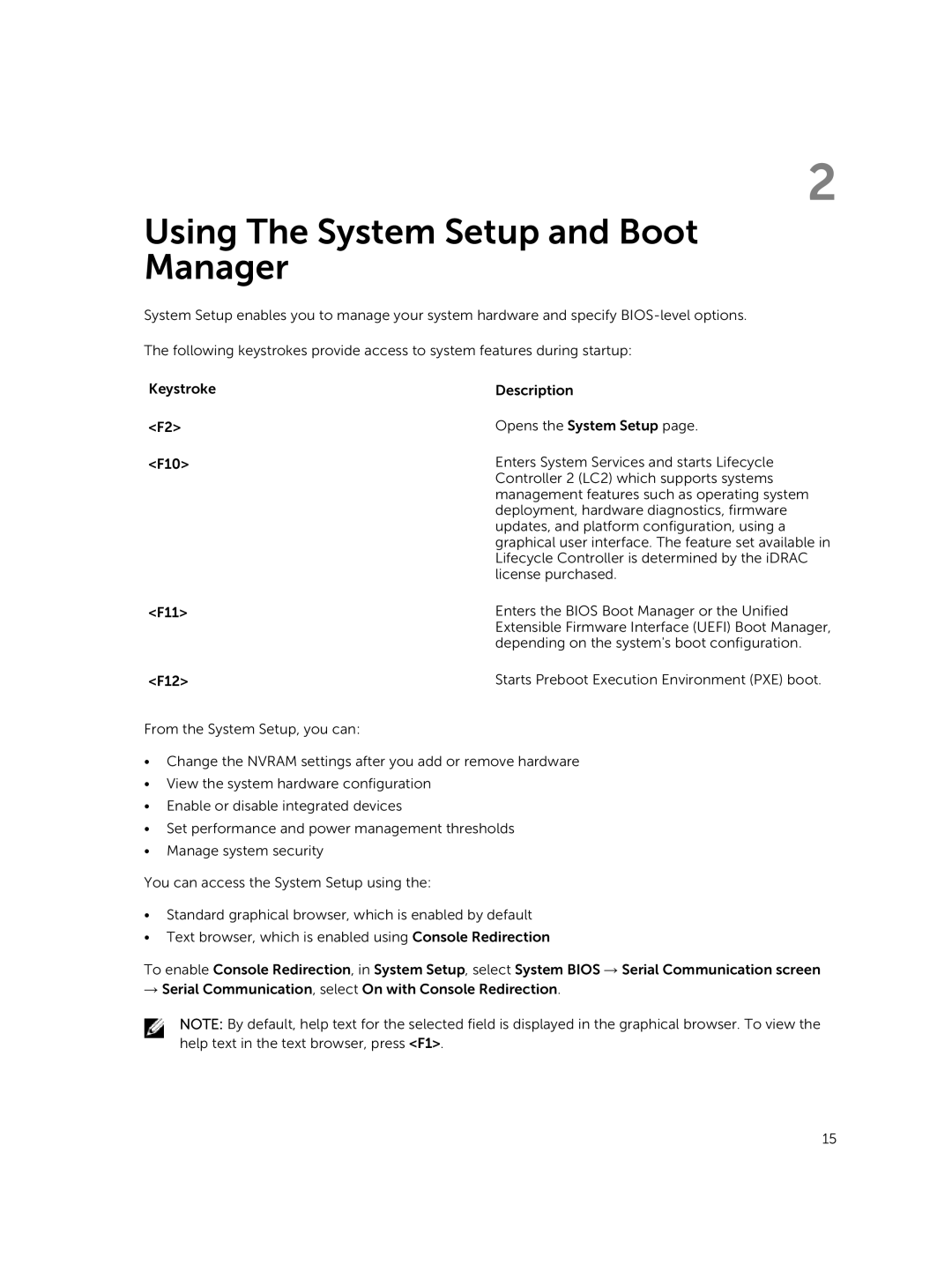 Dell R420xr owner manual Using The System Setup and Boot Manager 