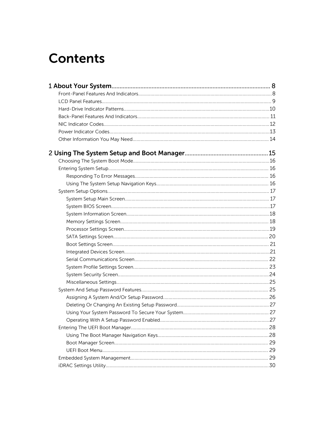 Dell R420xr owner manual Contents 