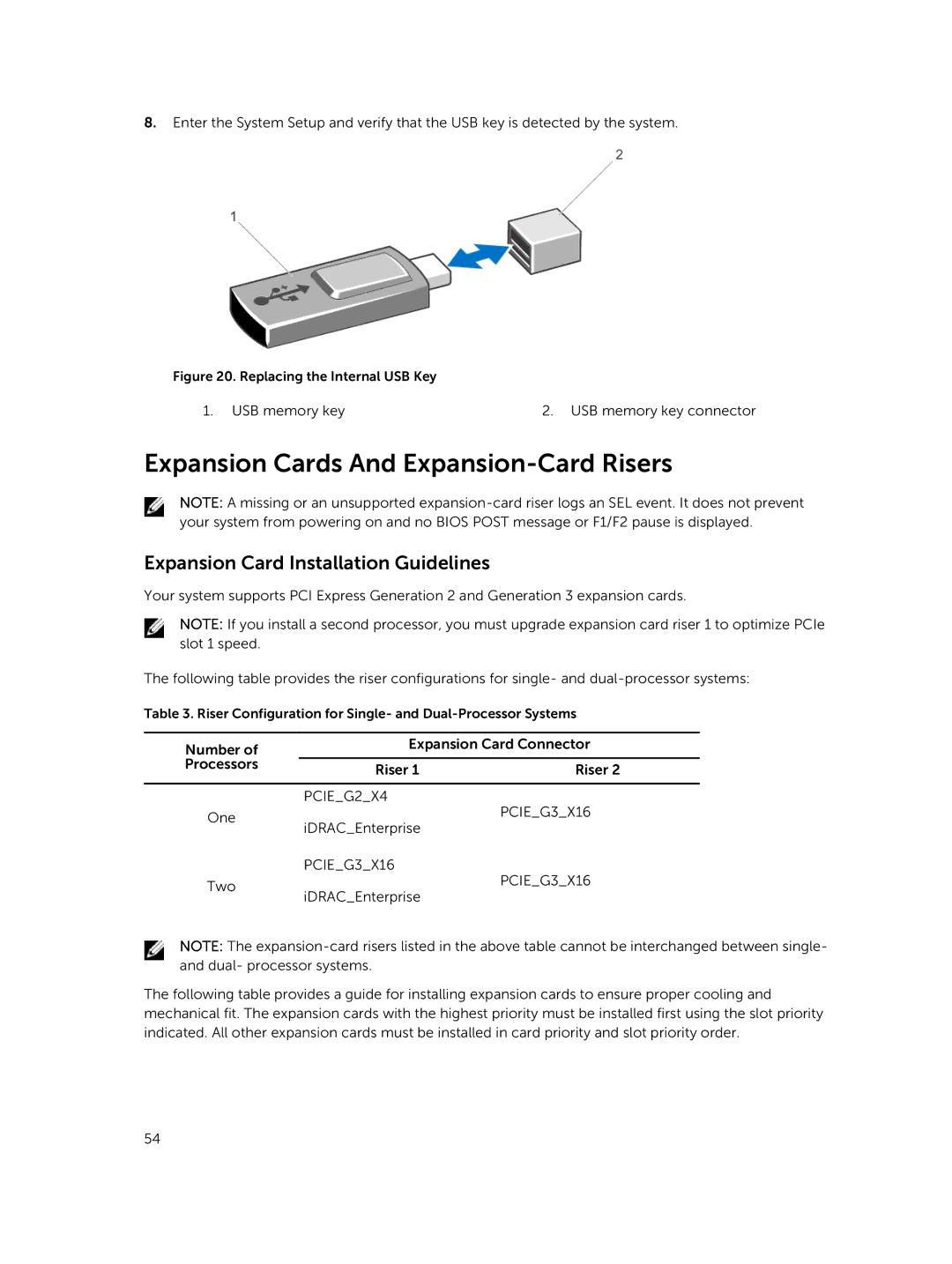 Dell R420xr owner manual Expansion Cards And Expansion-Card Risers, Expansion Card Installation Guidelines 