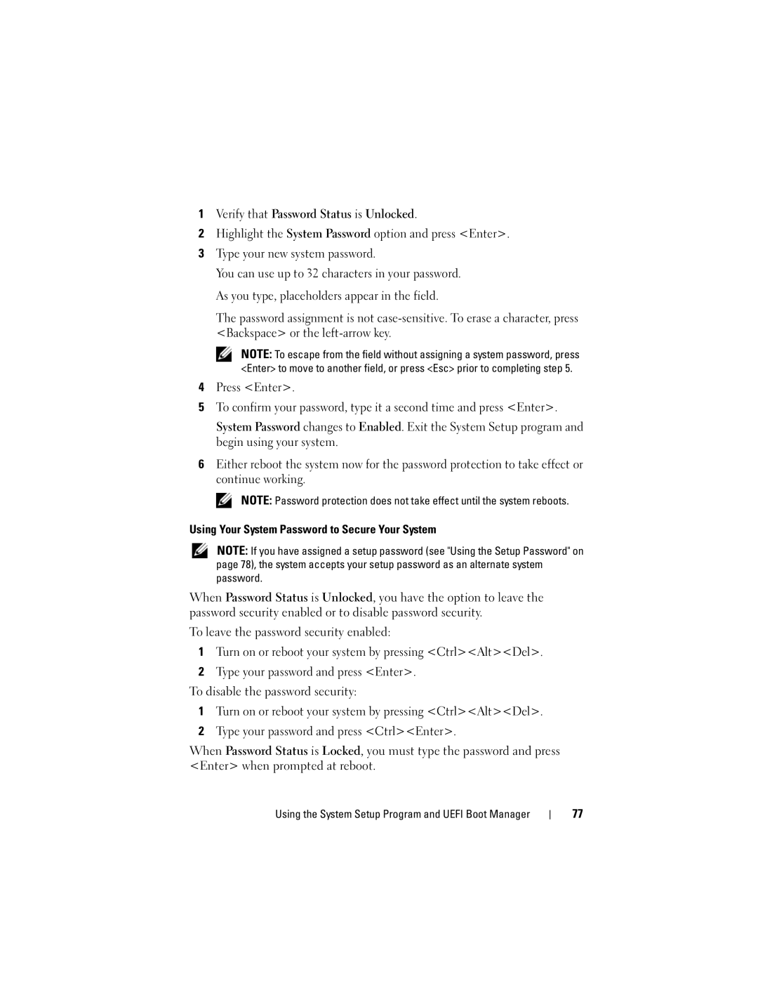 Dell R510 owner manual Using the System Setup Program and Uefi Boot Manager 