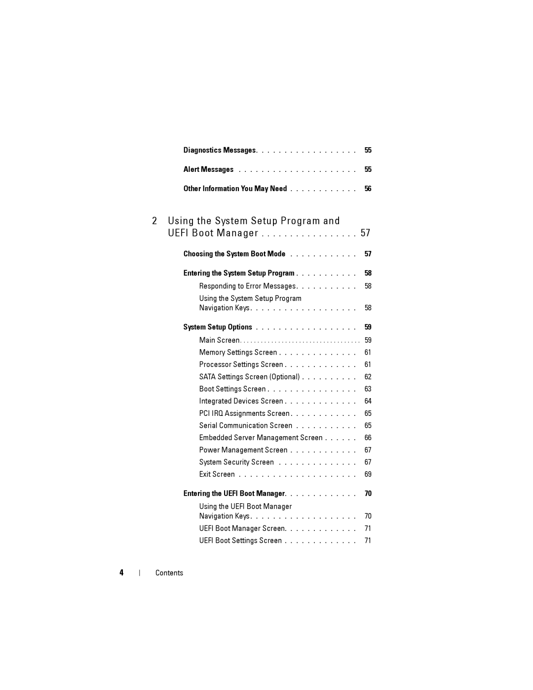 Dell R515 owner manual Other Information You May Need, Choosing the System Boot Mode, Entering the Uefi Boot Manager 