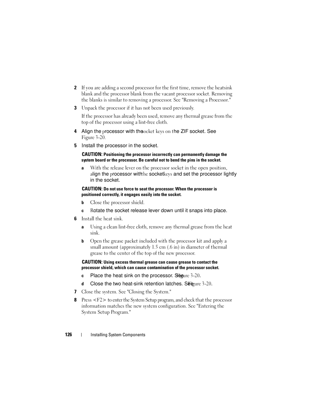 Dell R610, A03 owner manual Installing System Components 