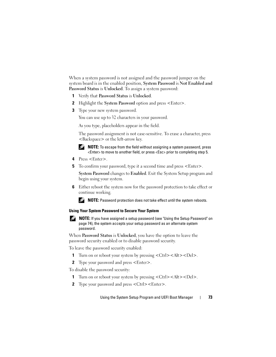 Dell A03, R610 owner manual Using the System Setup Program and Uefi Boot Manager 