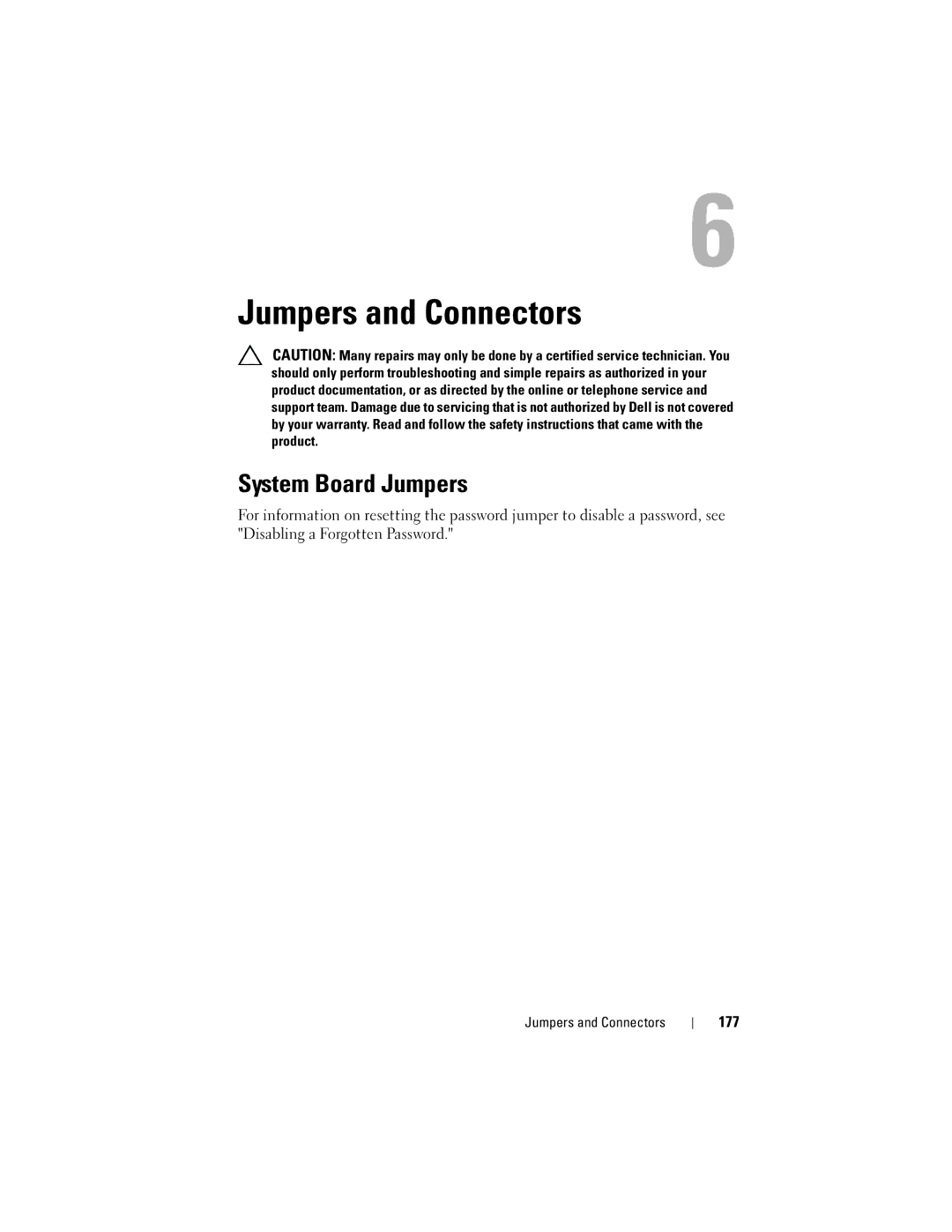 Dell R710 owner manual System Board Jumpers, Jumpers and Connectors 