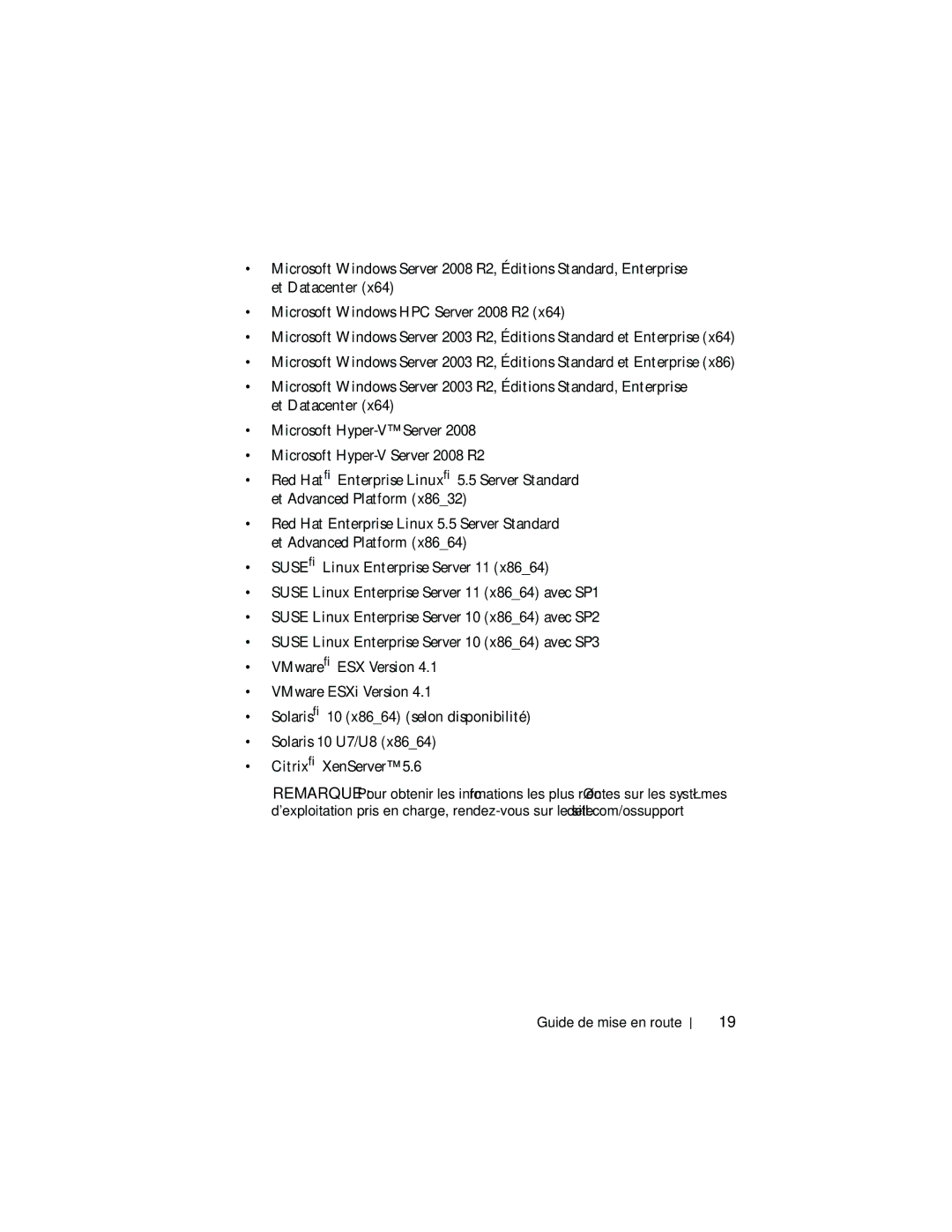 Dell R715 manual Guide de mise en route 