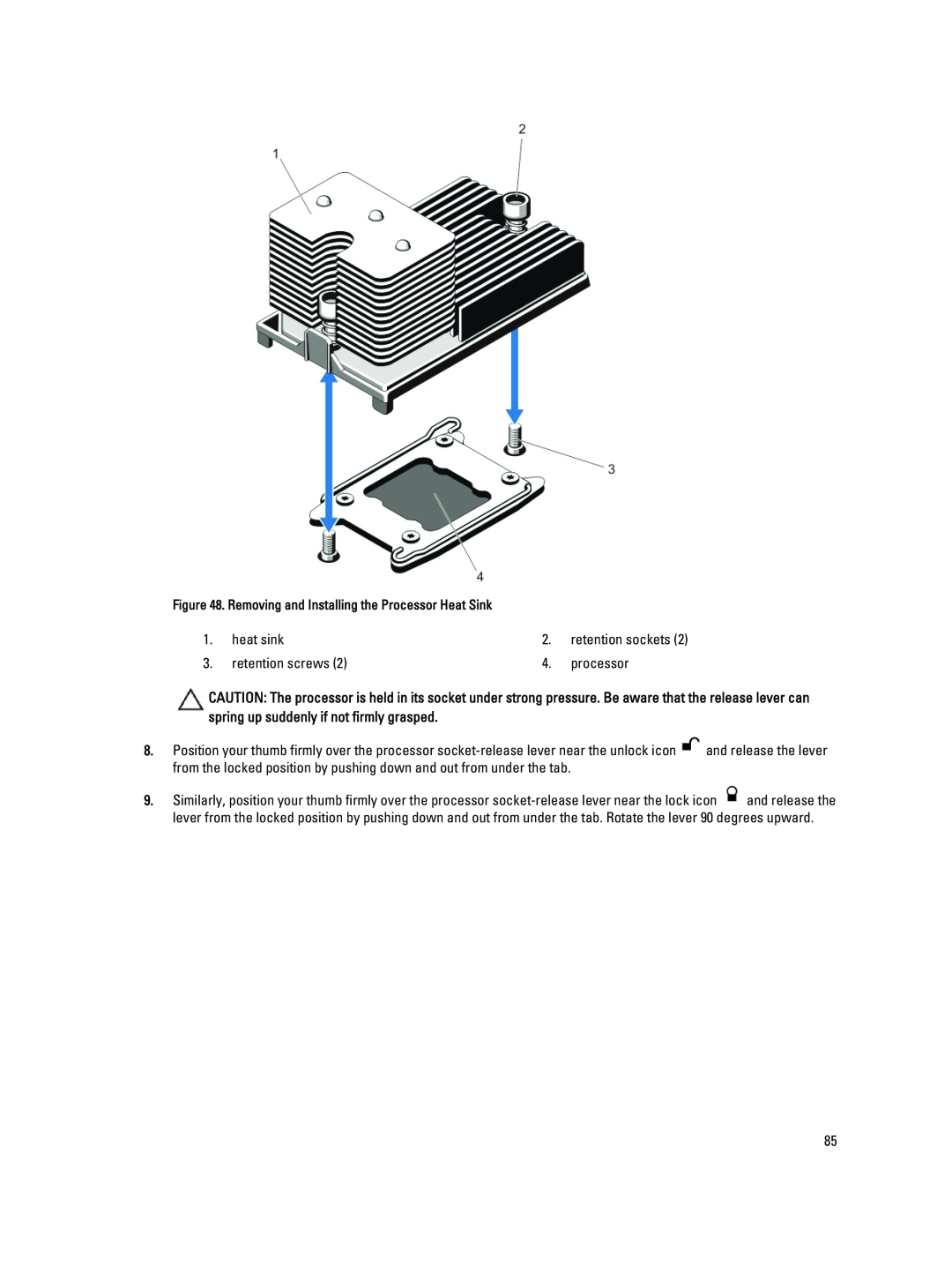 Dell R720XD owner manual heat sink 