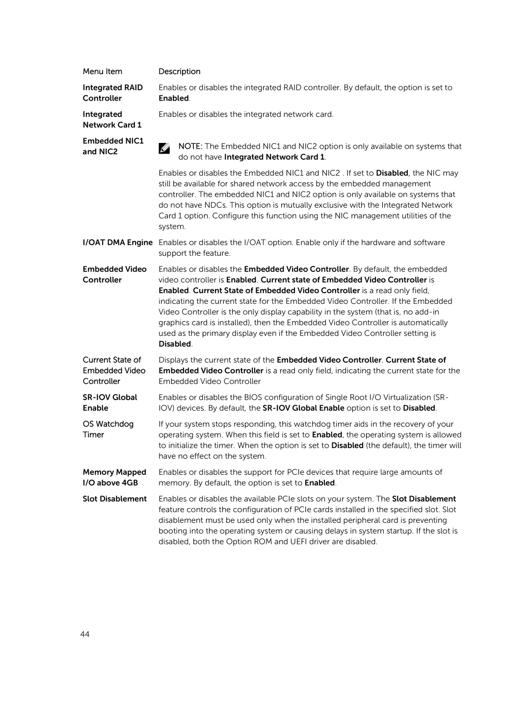 Dell R730xd owner manual Current State 