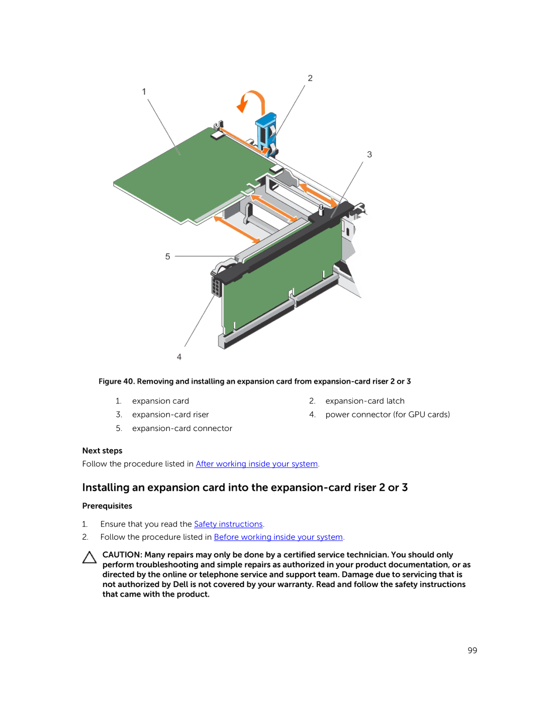 Dell R730xd owner manual Prerequisites Ensure that you read the Safety instructions 