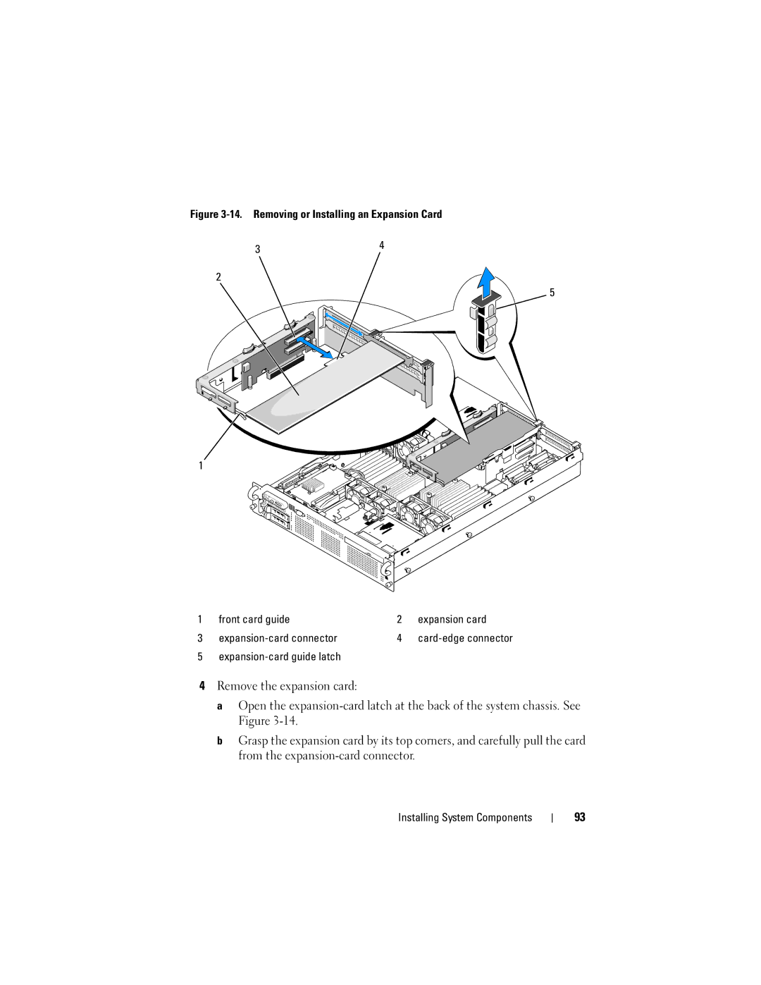 Dell R805 owner manual Expansion-card guide latch 