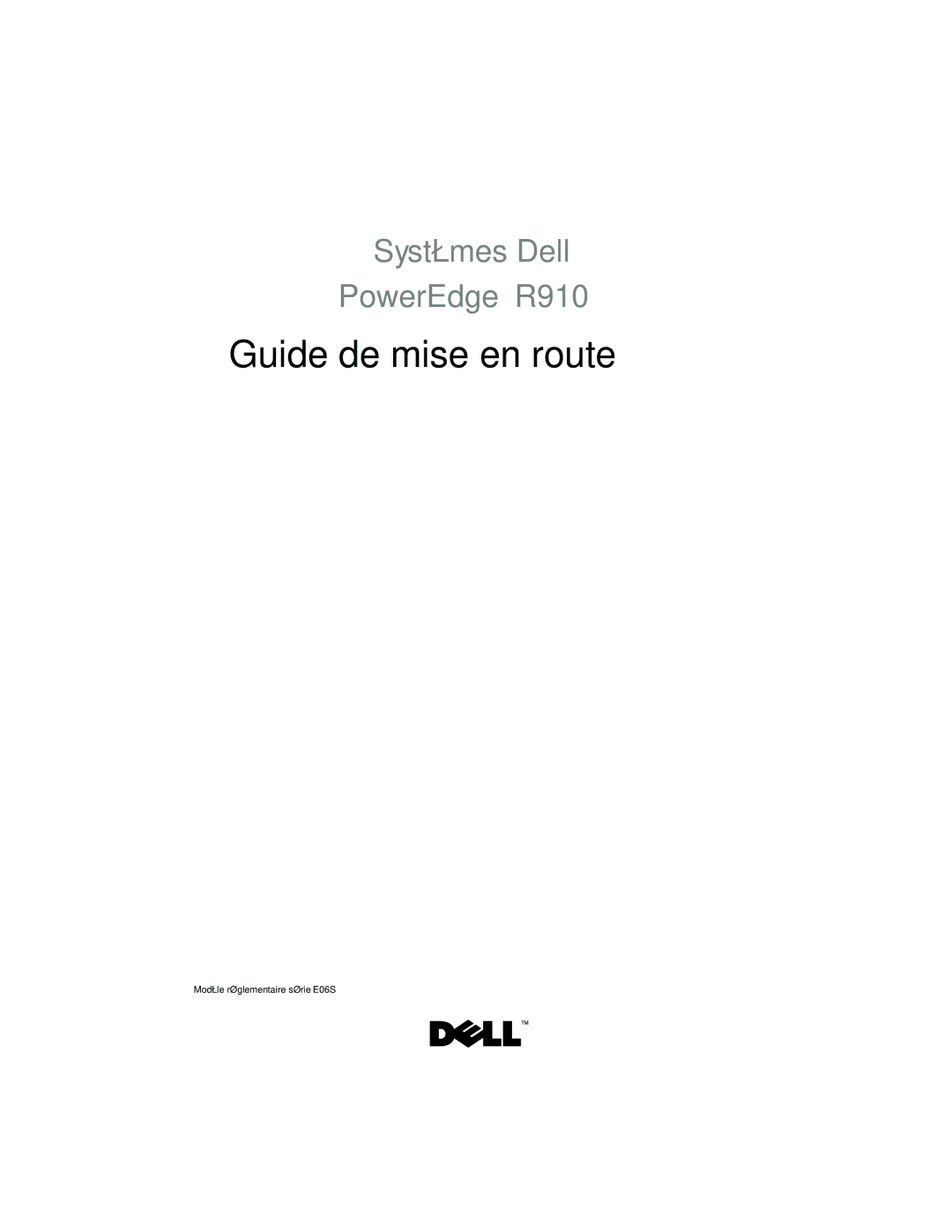 Dell R910 manual Guide de mise en route 