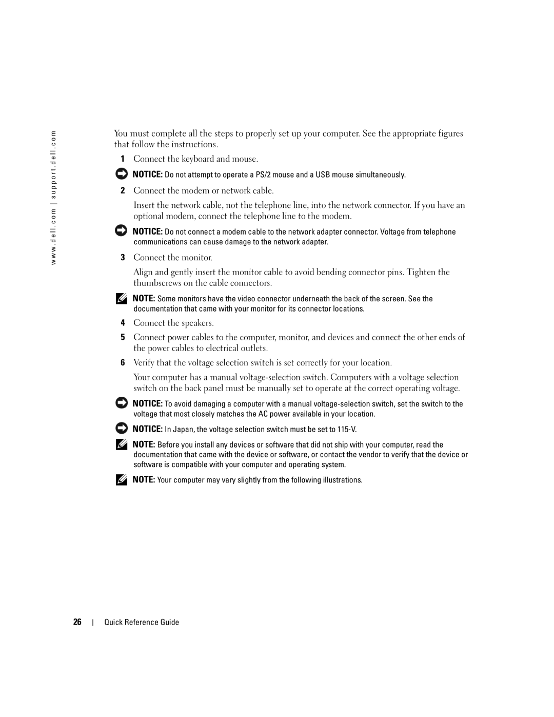 Dell R9730 manual Quick Reference Guide 