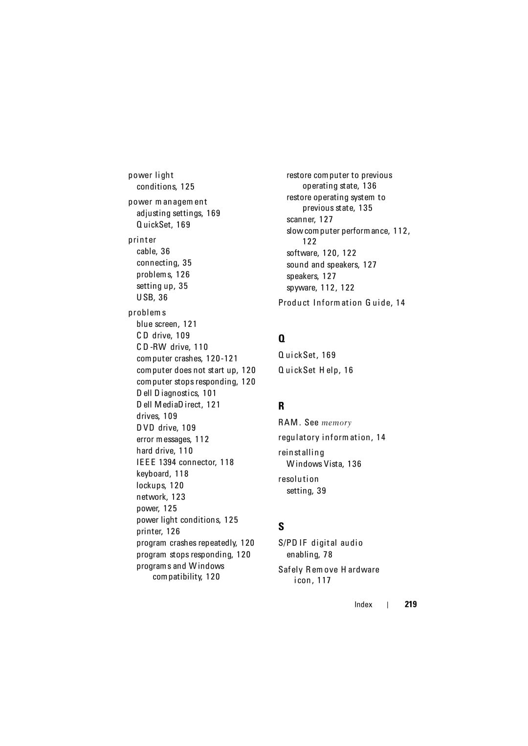 Dell PP22L, RT722 owner manual 219 