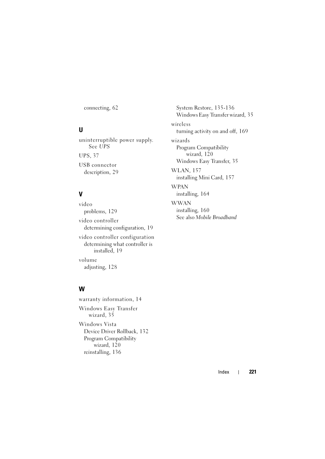 Dell PP22L, RT722 owner manual 221 