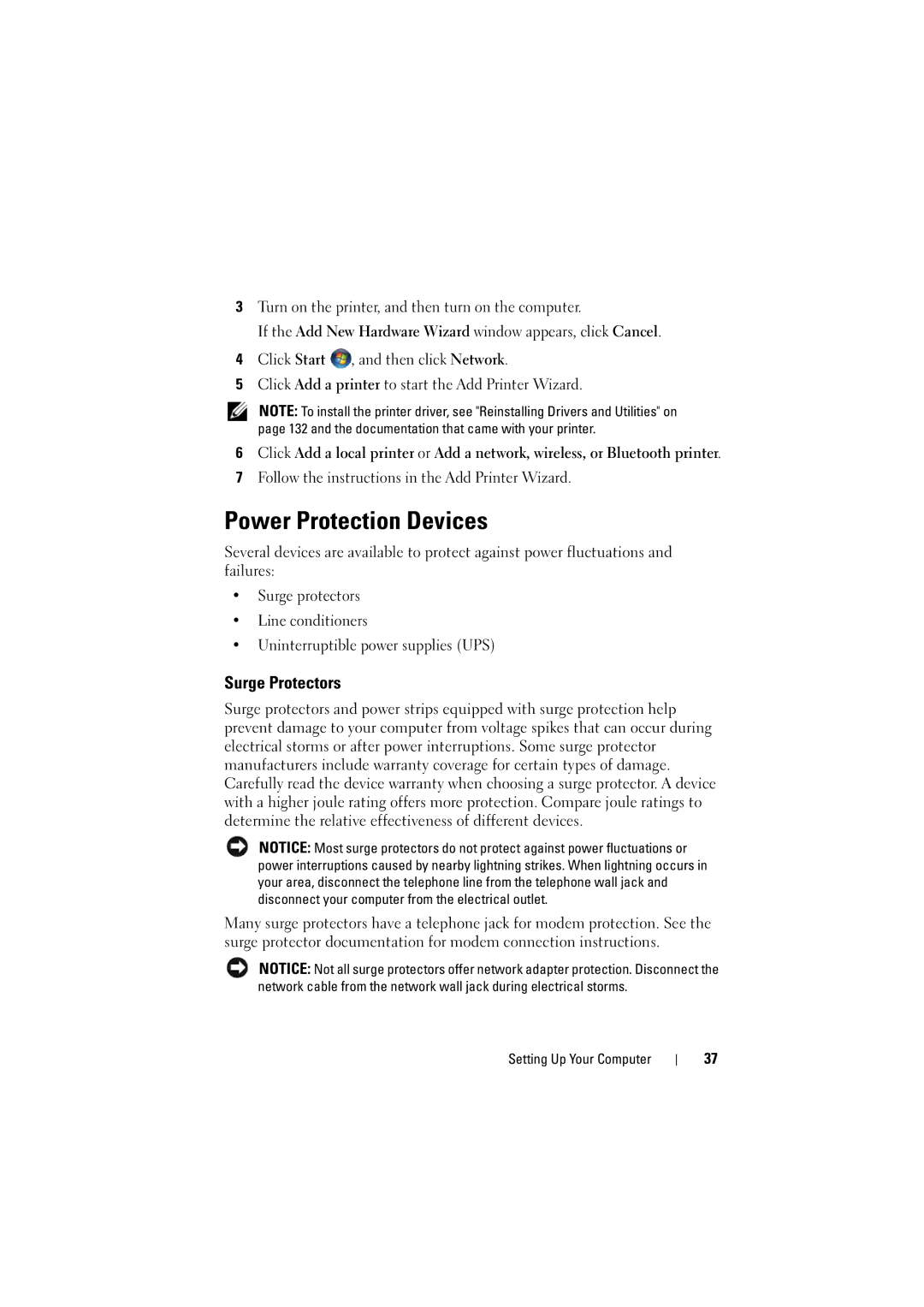 Dell PP22L, RT722 owner manual Power Protection Devices, Surge Protectors 