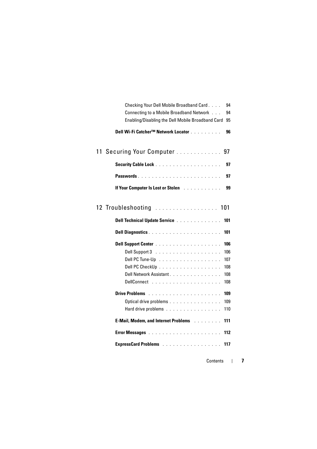 Dell PP22L, RT722 owner manual Securing Your Computer 