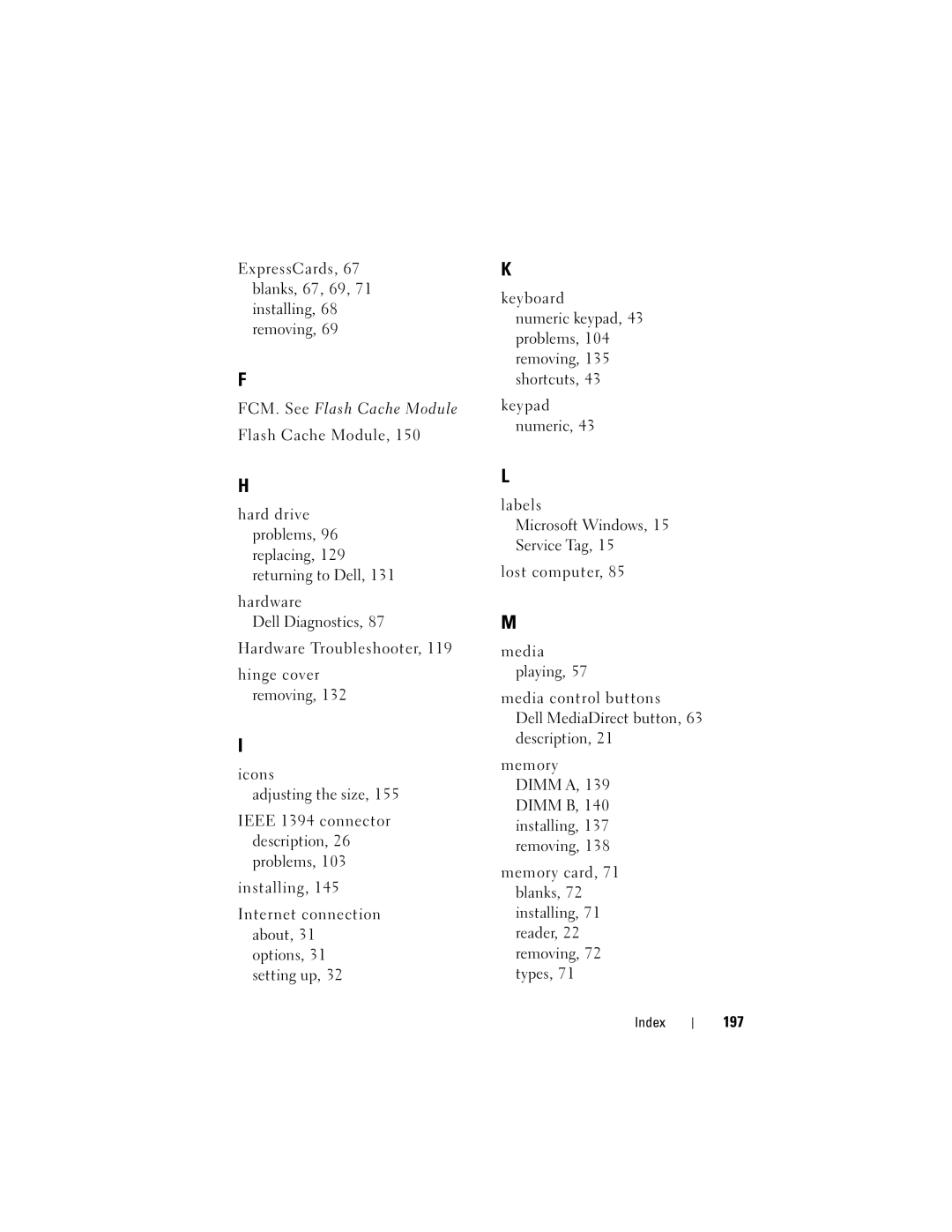 Dell RW491 owner manual 197 