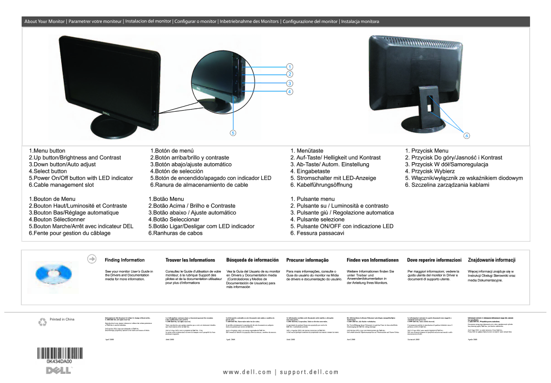 Dell S1709W manual 