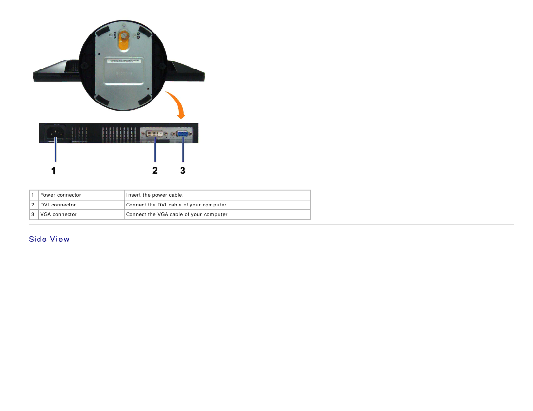 Dell S1909WX appendix Side View 