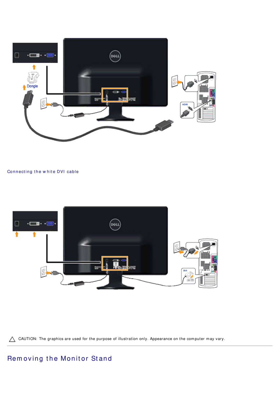 Dell S2330MX, S2230mx manual Removing the Monitor Stand 