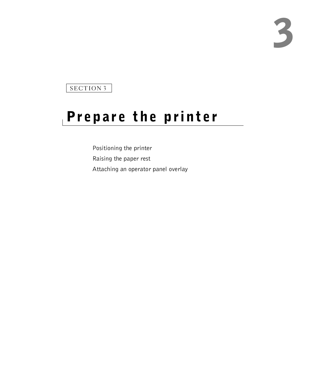 Dell S2500 owner manual Prepare the printer 