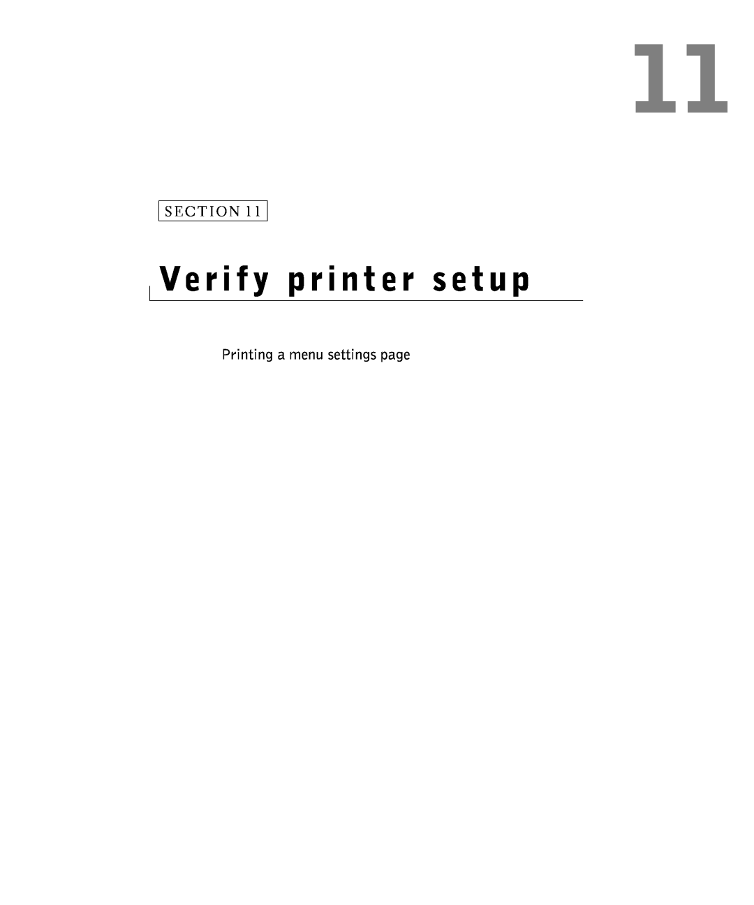 Dell S2500 owner manual Verify printer setup, Printing a menu settings page 