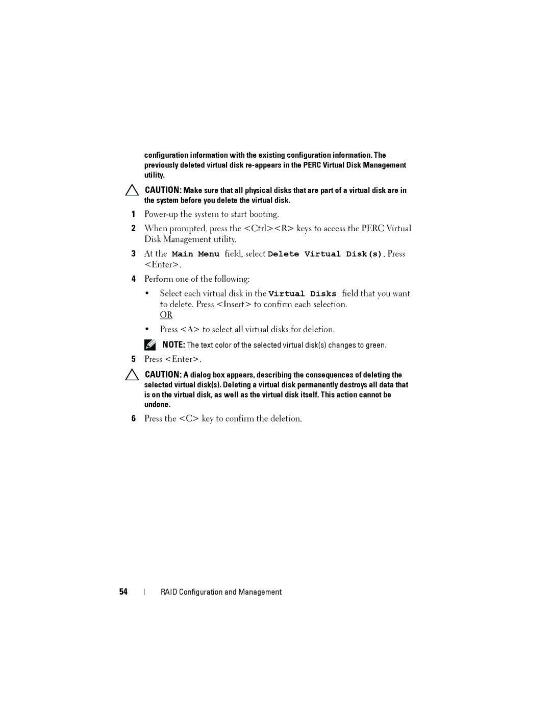 Dell S300, S100 manual RAID Configuration and Management 