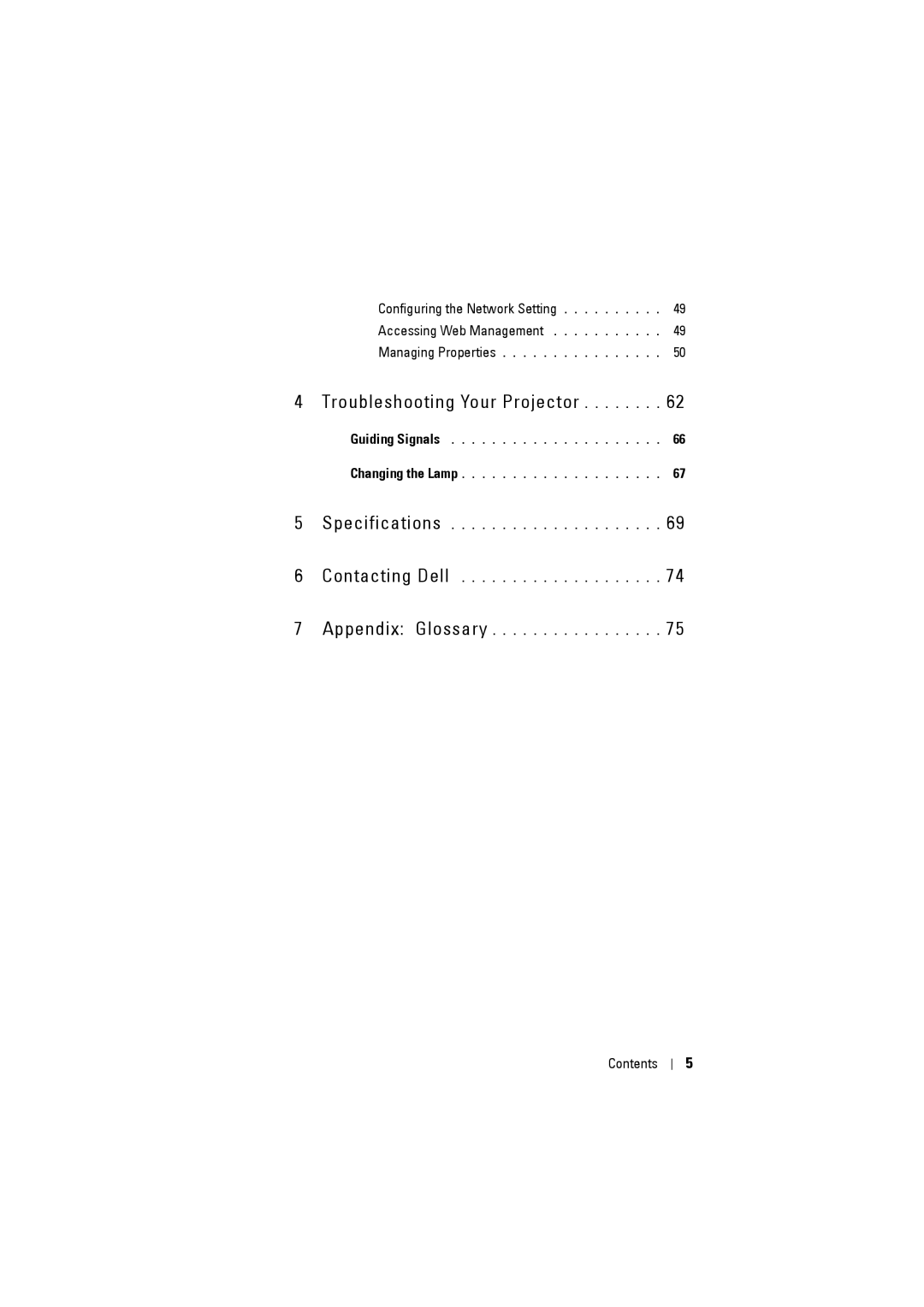 Dell S300 manual Troubleshooting Your Projector 