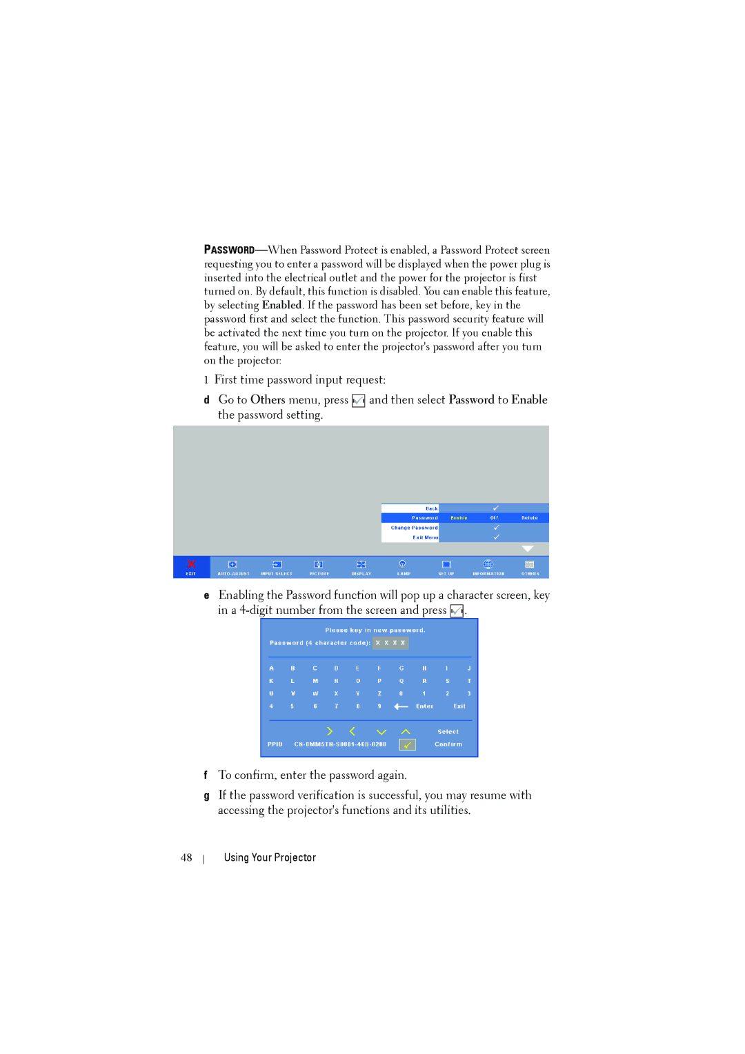 Dell S300W manual Using Your Projector 