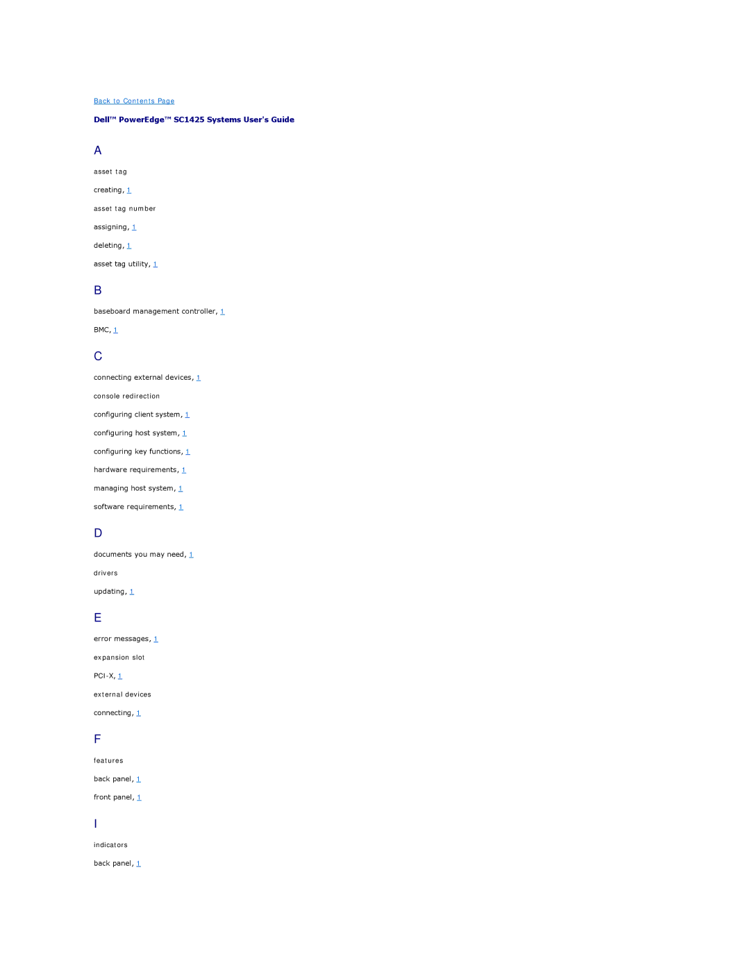 Dell technical specifications Dell PowerEdge SC1425 Systems Users Guide 