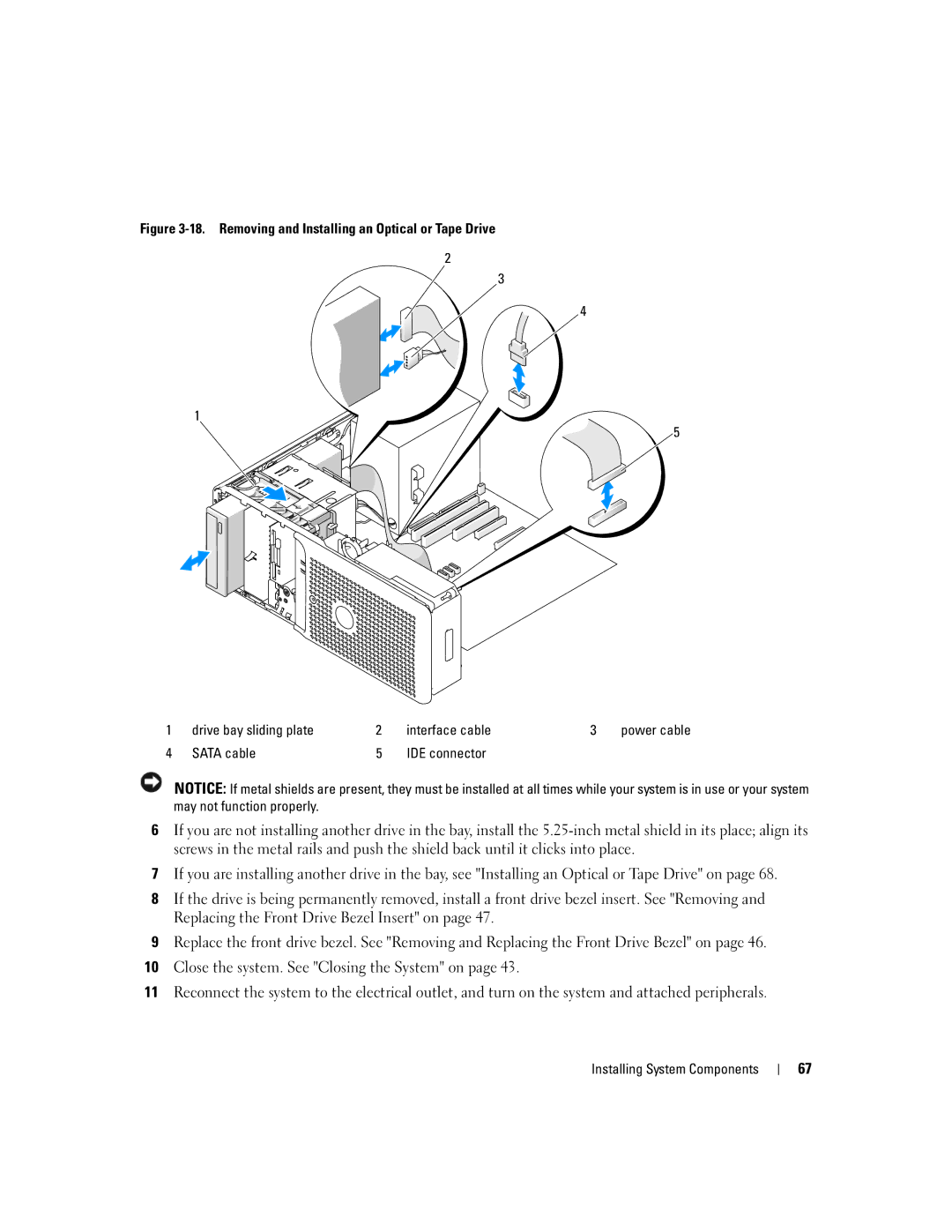 Dell SC1430 owner manual Sata cable IDE connector 