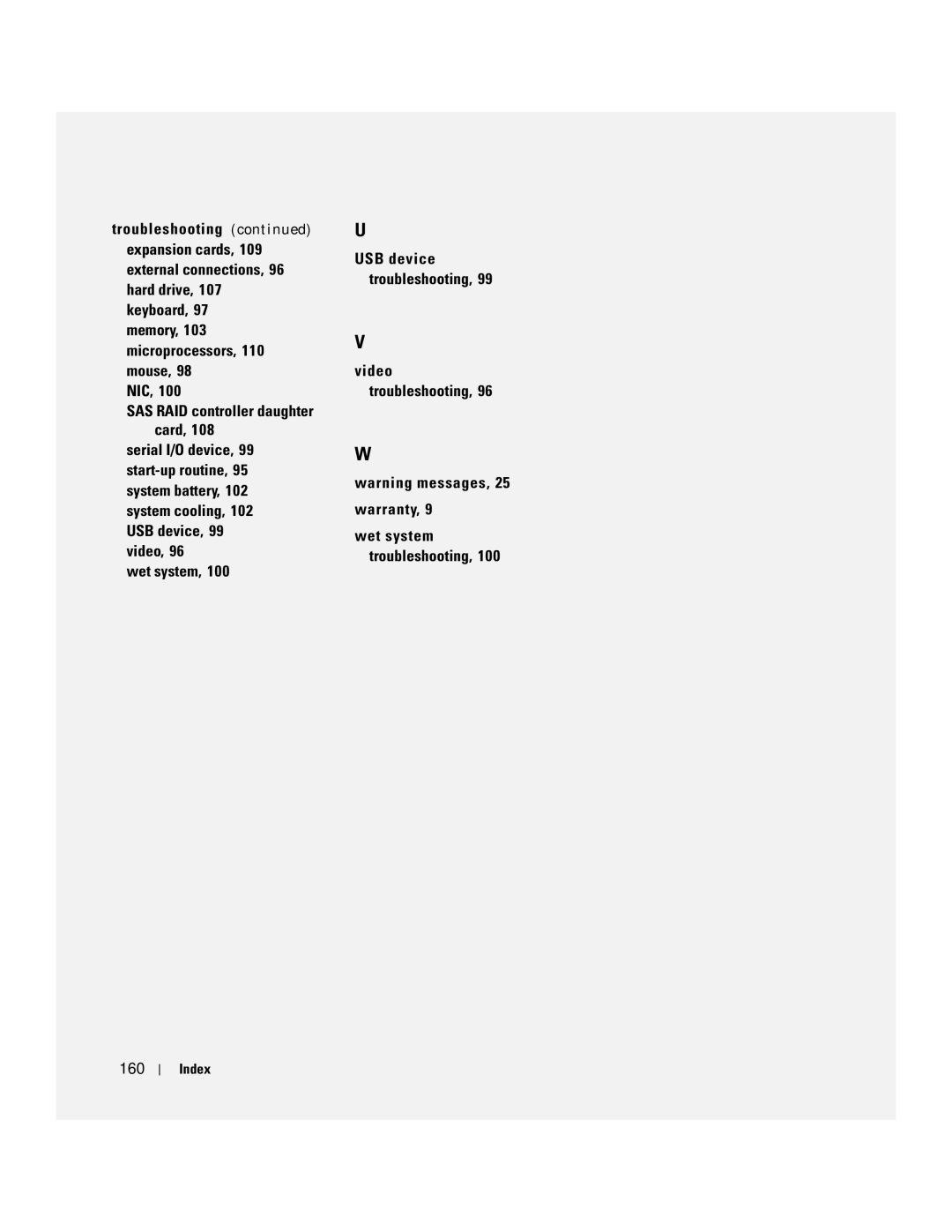 Dell SC1430 owner manual Index 