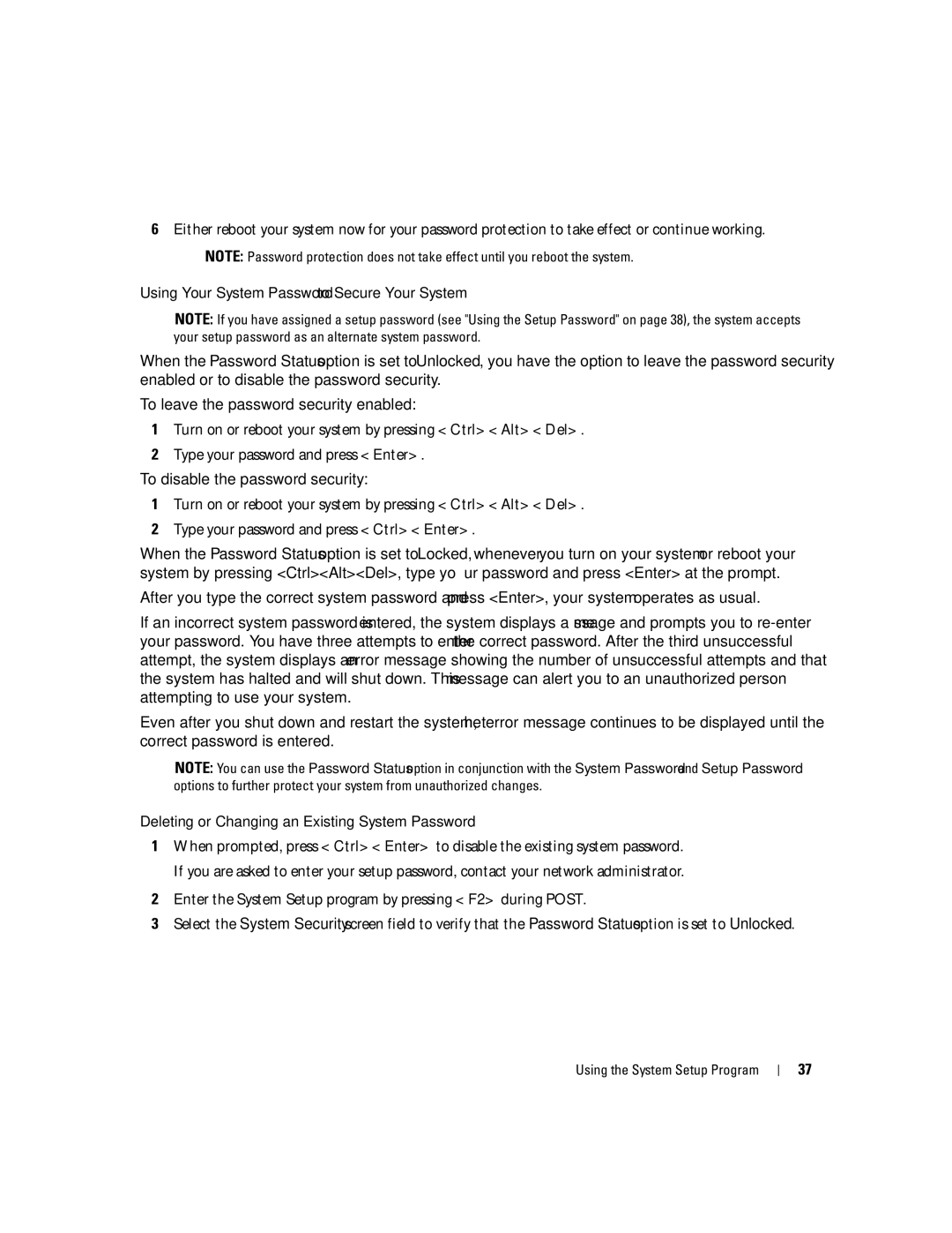 Dell SC1430 owner manual Using the System Setup Program 