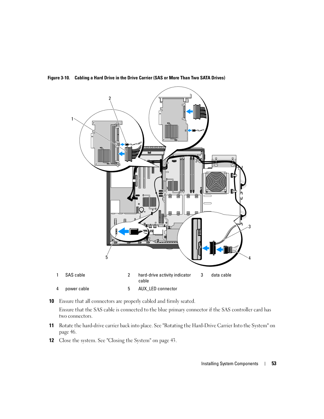 Dell SC1430 owner manual Installing System Components 