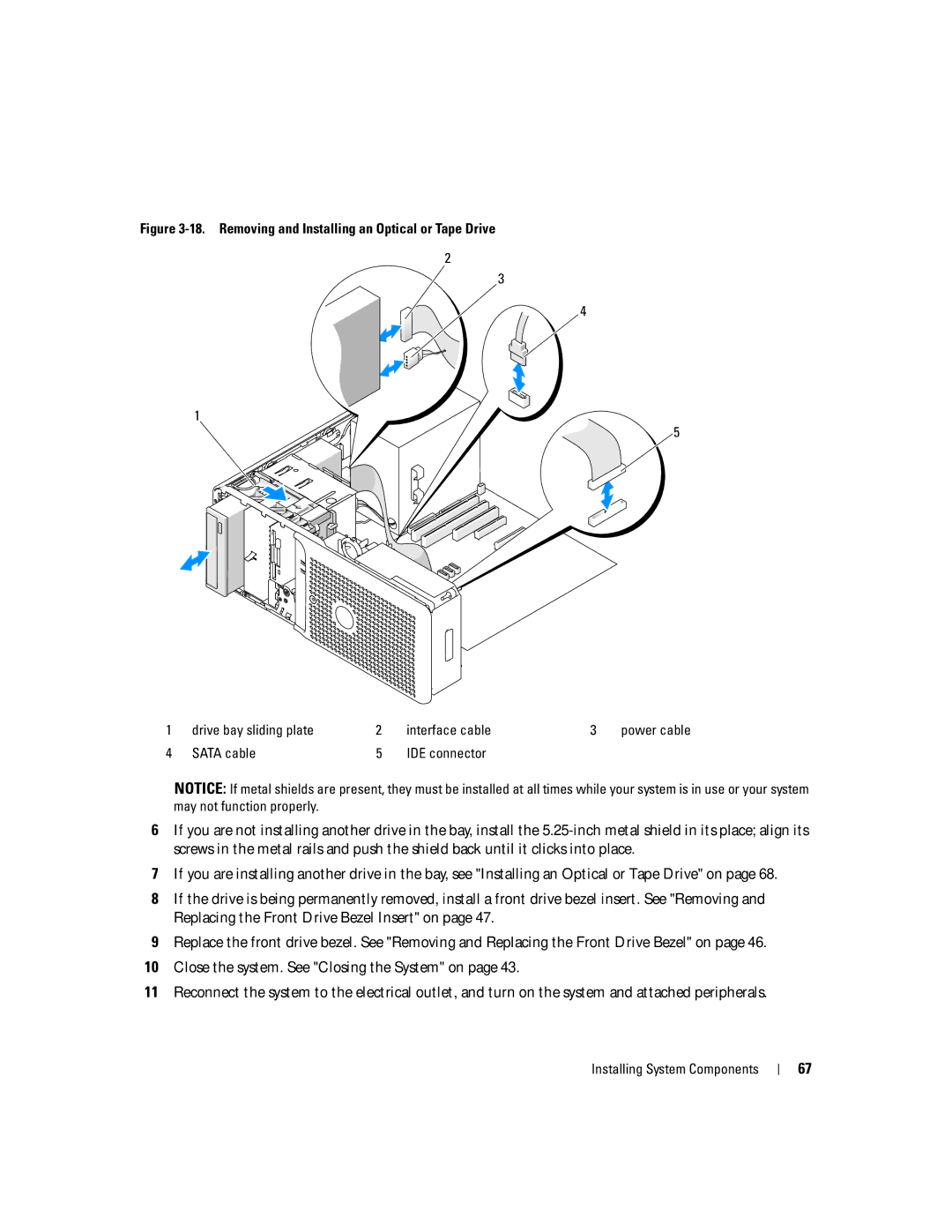 Dell SC1430 owner manual Sata cable IDE connector 