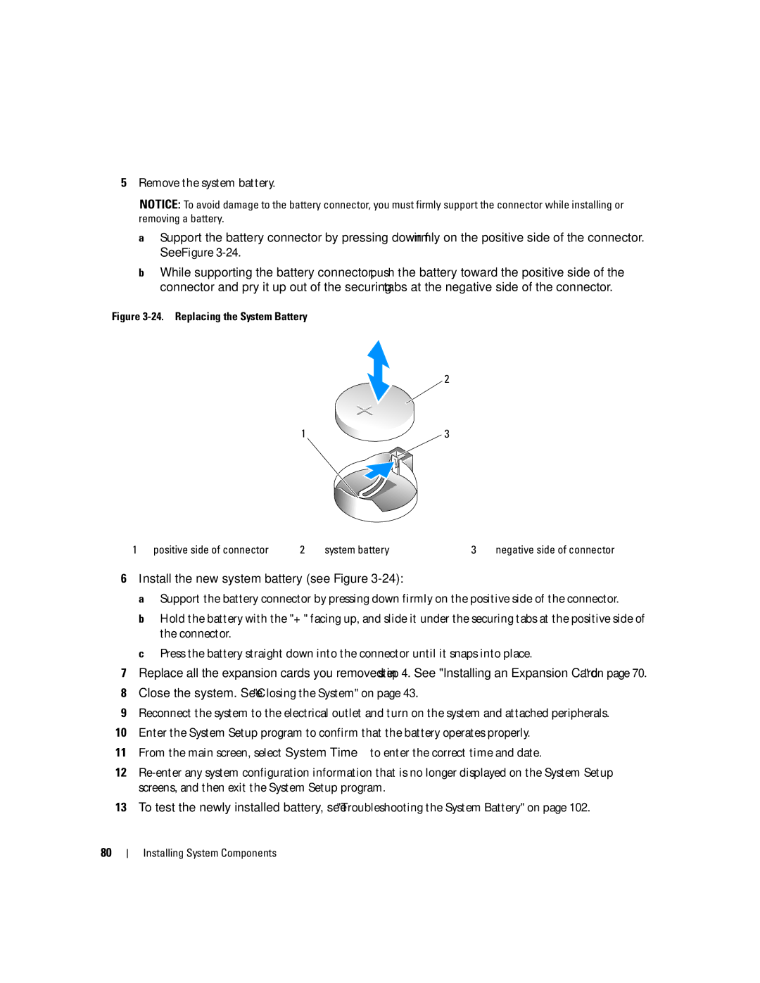 Dell SC1430 owner manual Negative side of connector 