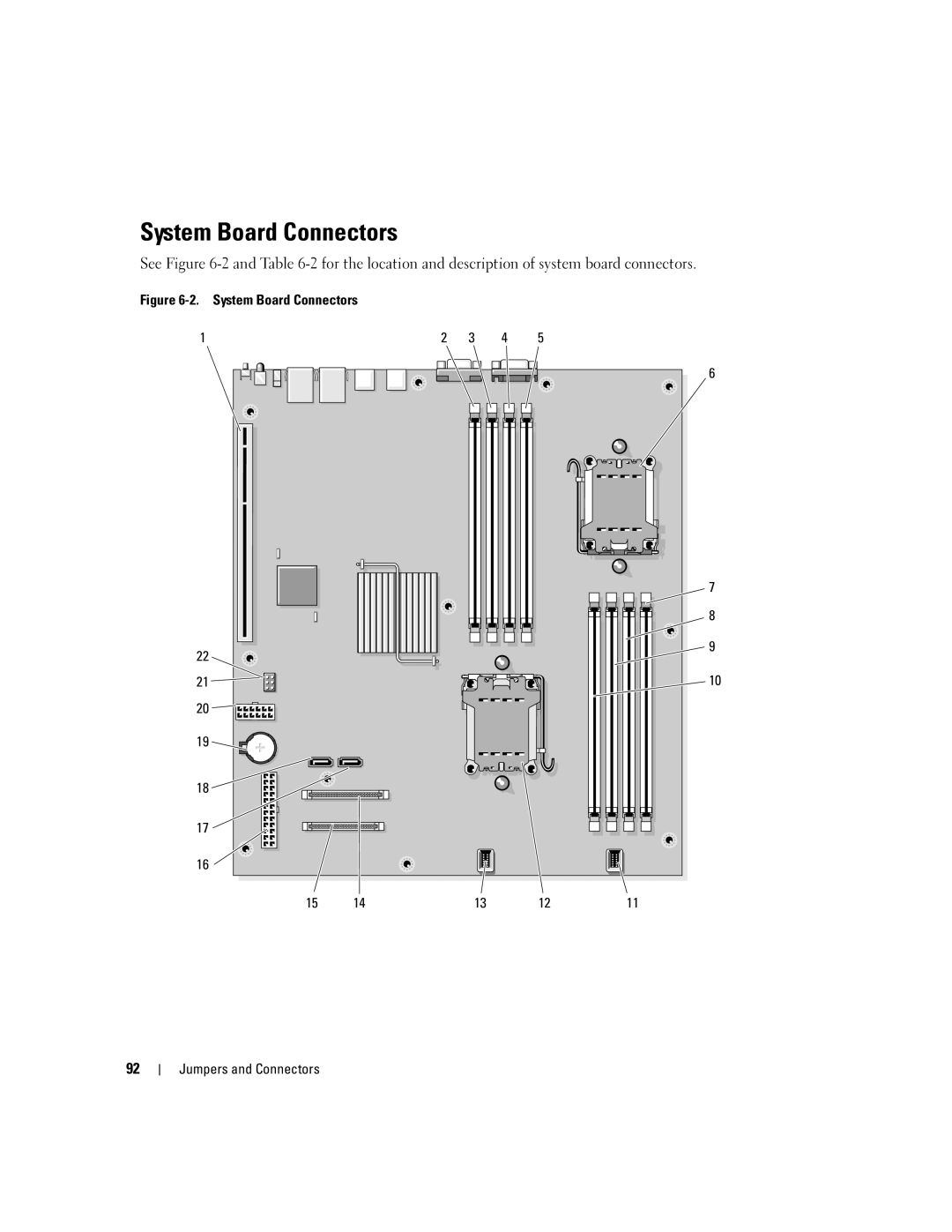 Dell SC1435 owner manual System Board Connectors Jumpers and Connectors 