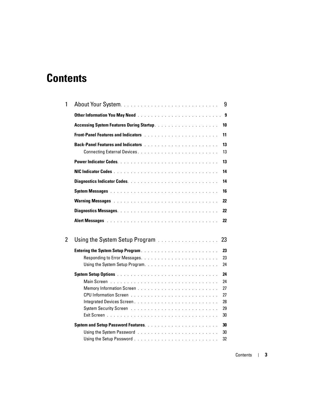 Dell SC1435 owner manual Contents 