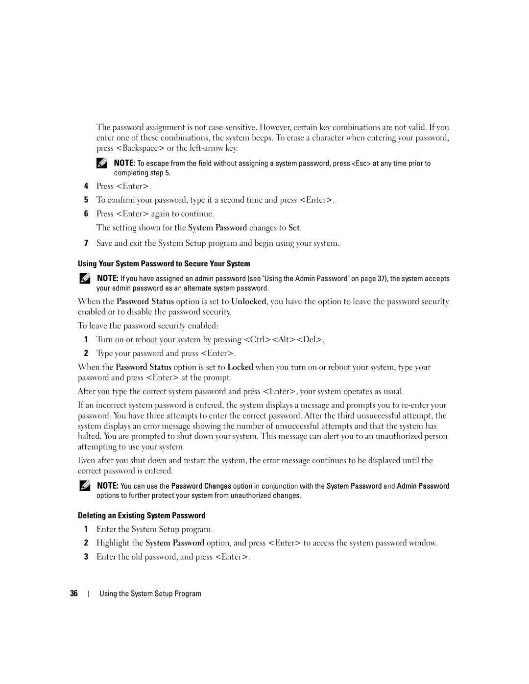 Dell SC440 owner manual Using the System Setup Program 