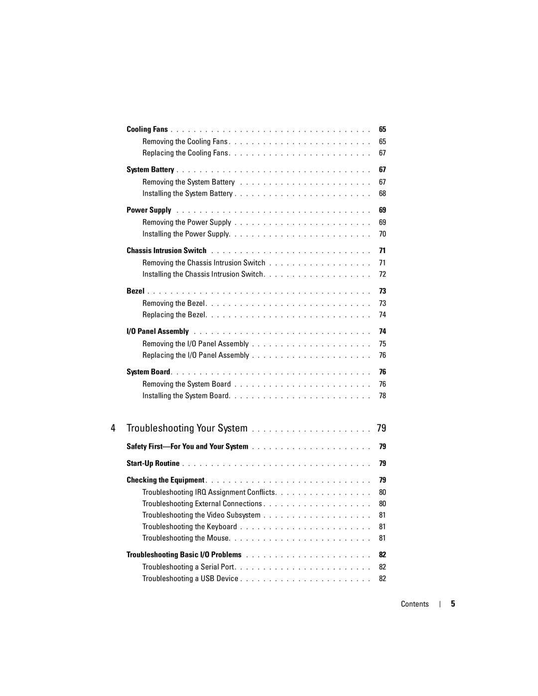 Dell SC440 owner manual Contents 