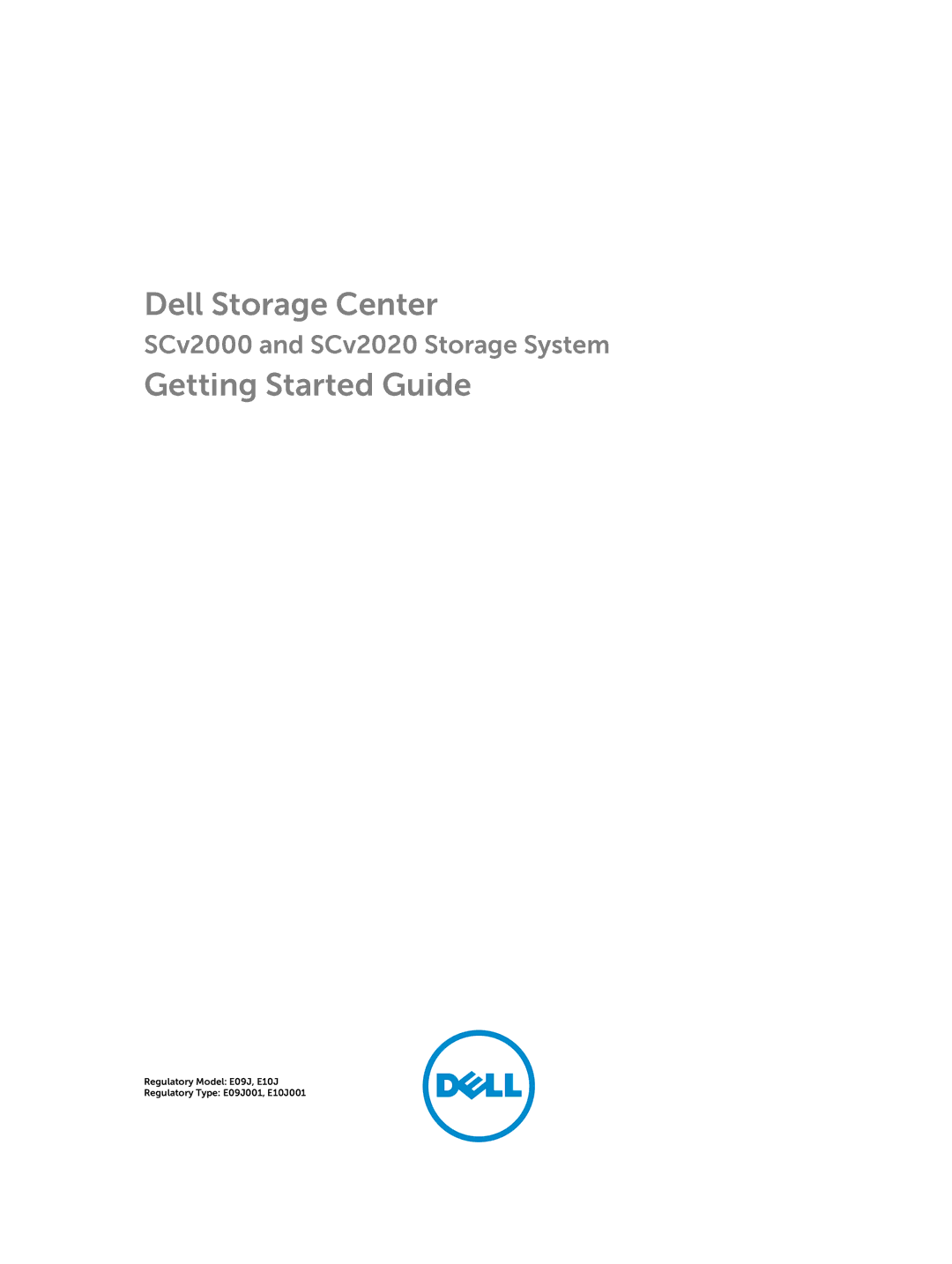 Dell SCv2000, SCv2020 manual Dell Storage Center 