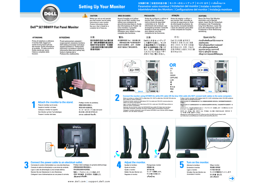 Dell SE198WFP manual 